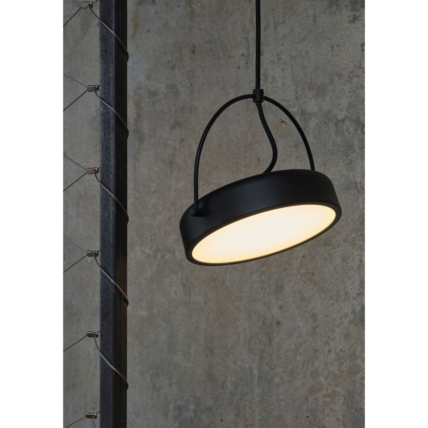 Osram - LED висяща лампа на кабел DECOR PUCK LED/12W/230V CRI 90 черна