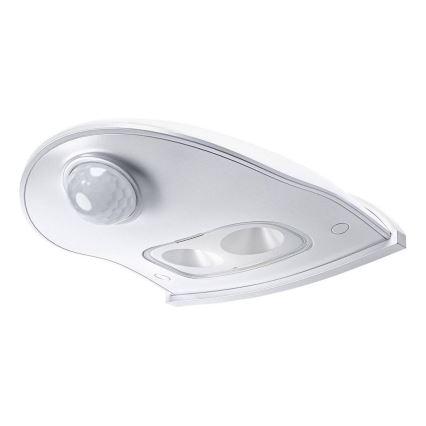 Osram - LED външен стенен осветител с датчик DOORLED LED/0,5W/3xAA IP54 бял