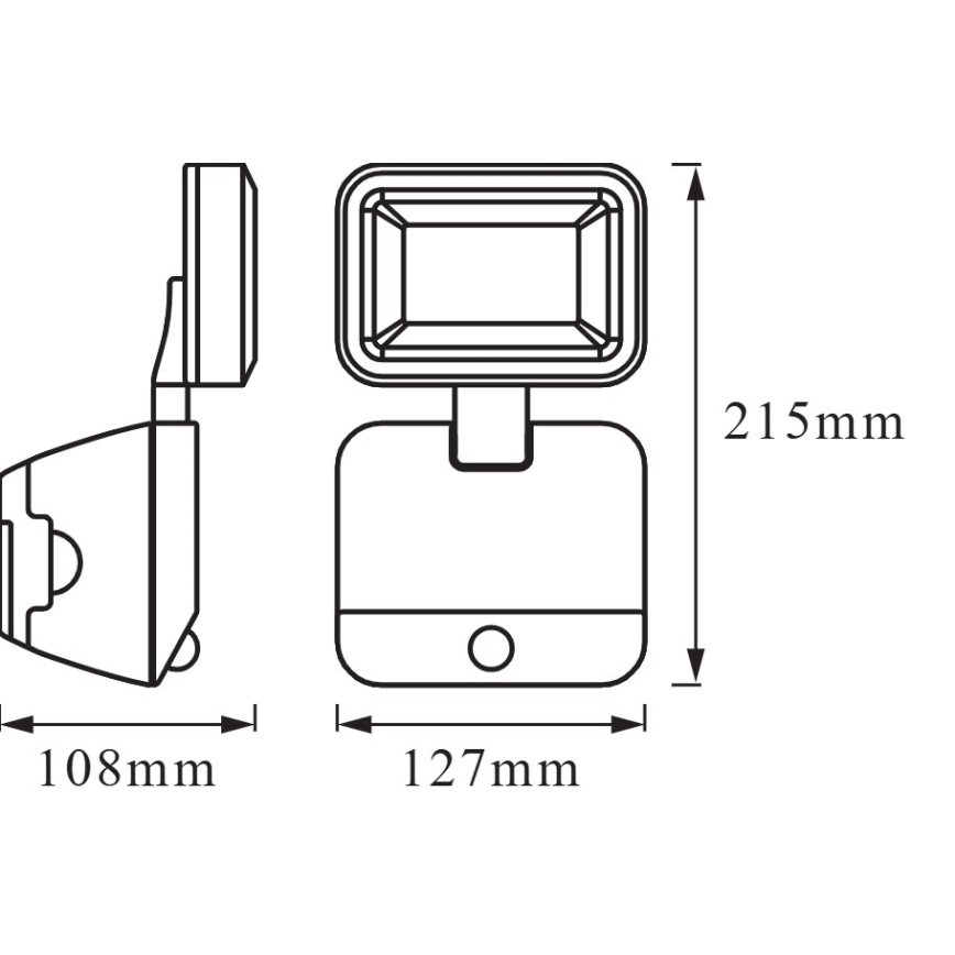 Osram - LED външен стенен прожектор с сензор BATTERY LED/4W/4xD IP54