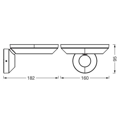 Osram - LED Външна стенна лампа ENDURA STYLE LED/12W/230V IP65