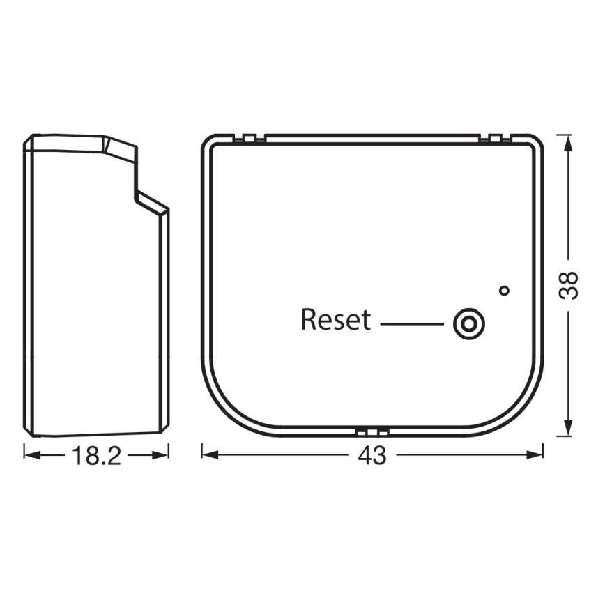 Osram - Модул за 2-бутонен SMART+ превключвател 230 V Wi‑Fi