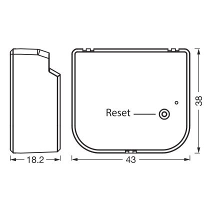 Osram - Модул за управление за венециански щори, ролетни щори и завеси SMART+ 230V Wi-Fi