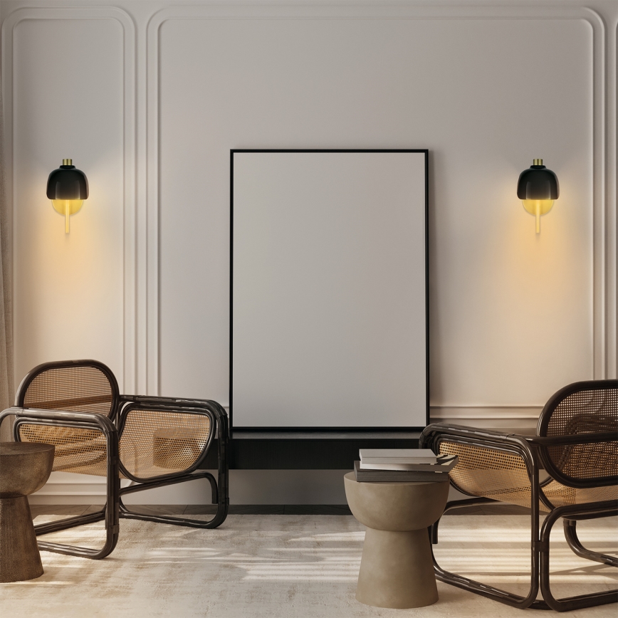 Osram - Настенна лампа DECOR COROLLE 1xG9/20W/230V черна/златна