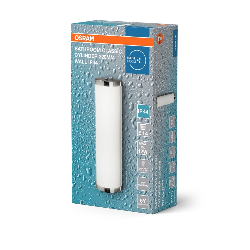 Osram - Стенен аплик за баня BATHROOM CLASSIC 2xE14/12W/230V IP44 лъскав хром