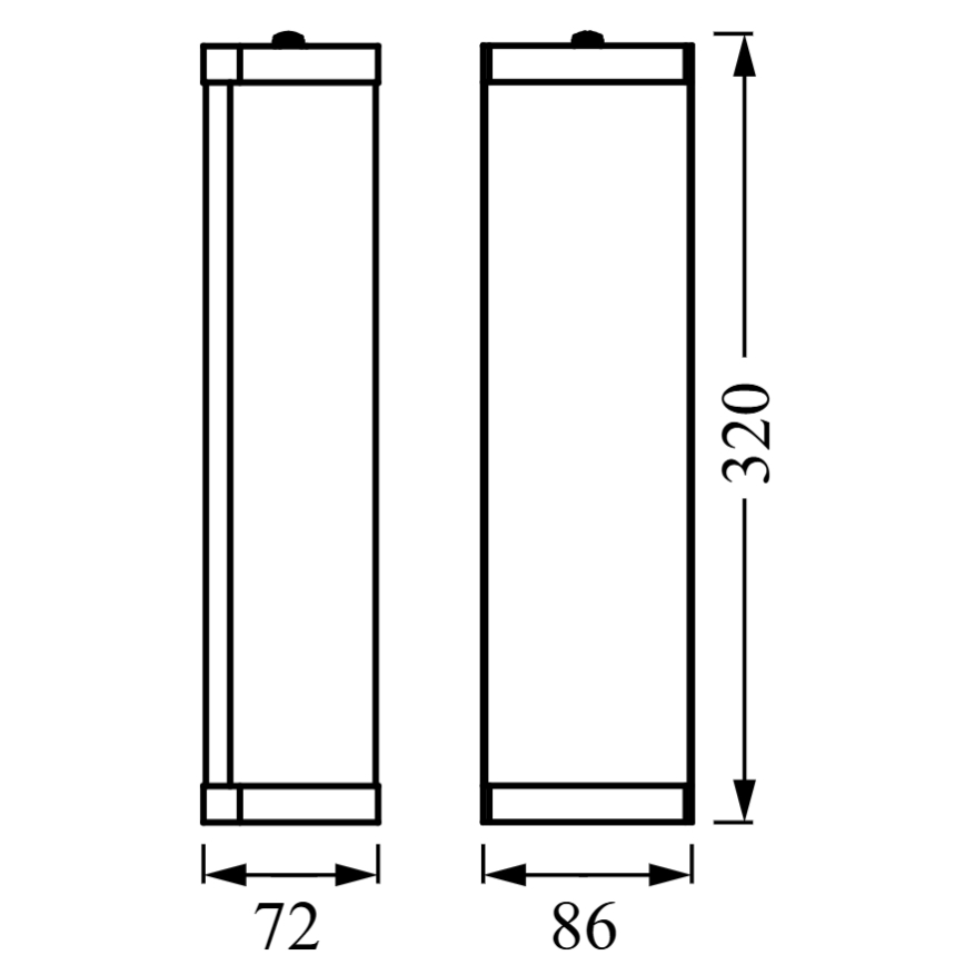 Osram - Стенен аплик за баня BATHROOM CLASSIC 2xE14/12W/230V IP44 лъскав хром
