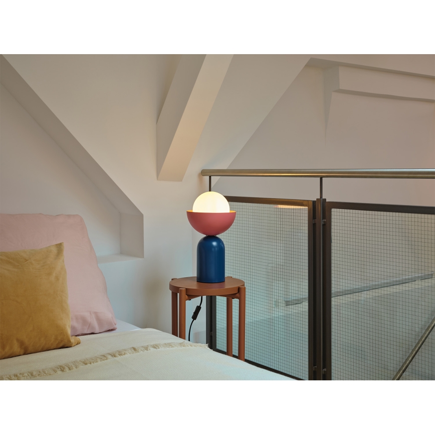 Osram - Настолна лампа DECOR BOWL 1xE14/25W/230V синя/розова