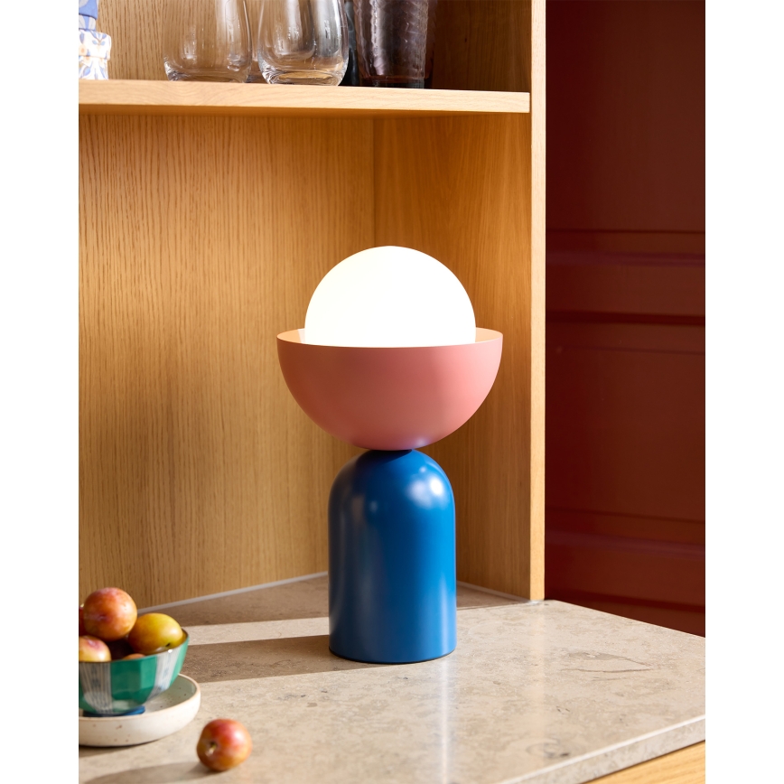 Osram - Настолна лампа DECOR BOWL 1xE14/25W/230V синя/розова