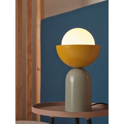 Osram - Настолна лампа DECOR BOWL 1xE14/25W/230V зелена/жълта