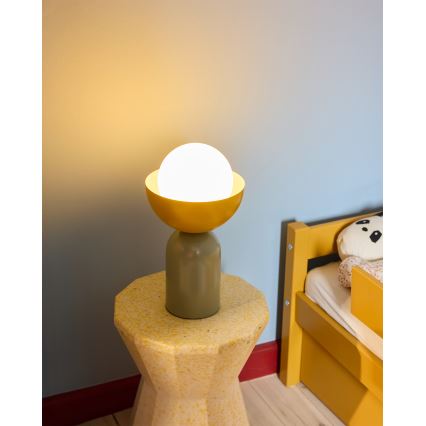 Osram - Настолна лампа DECOR BOWL 1xE14/25W/230V зелена/жълта