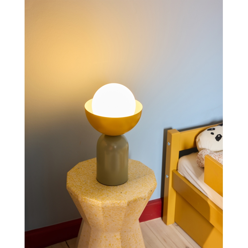 Osram - Настолна лампа DECOR BOWL 1xE14/25W/230V зелена/жълта