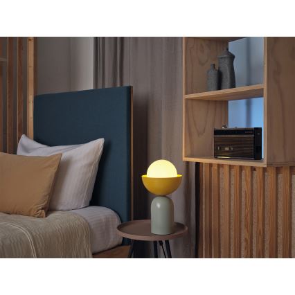 Osram - Настолна лампа DECOR BOWL 1xE14/25W/230V зелена/жълта