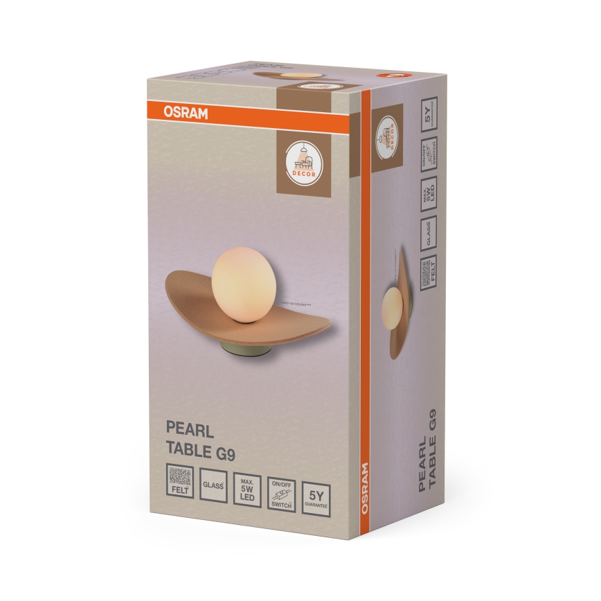 Osram - Настолна лампа DECOR PEARL 1xG9/5W/230V бежова