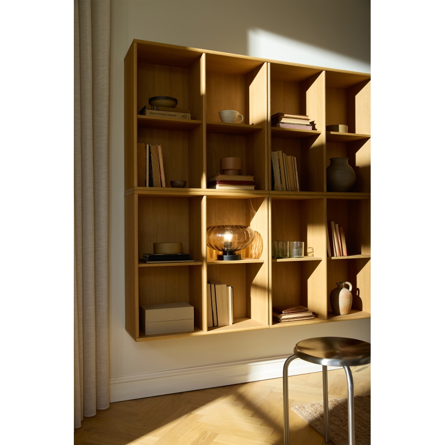 Osram - Настолна лампа DECOR SMOKE 1xE27/12W/230V черна/димно сива