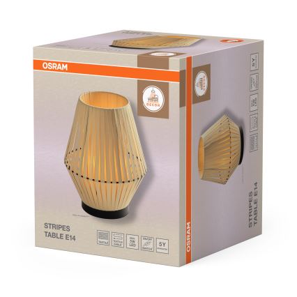 Osram - Настолна лампа DECOR STRIPES 1xE14/5W/230V бежова