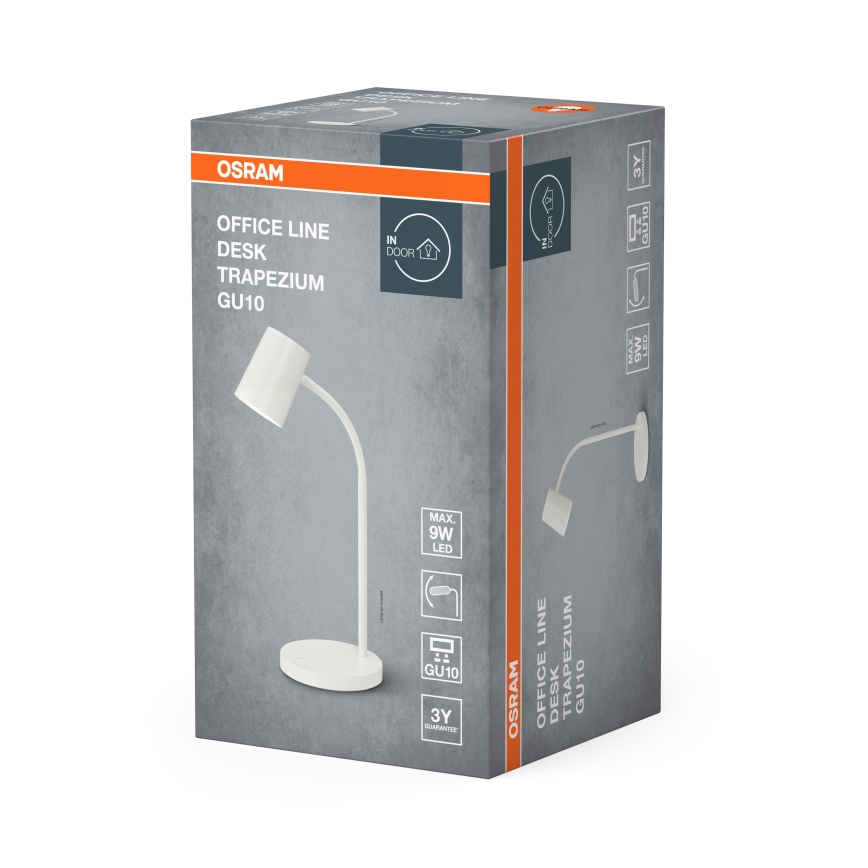 Osram - Настолна лампа DESK LINE 1xGU10/9W/230V бяла