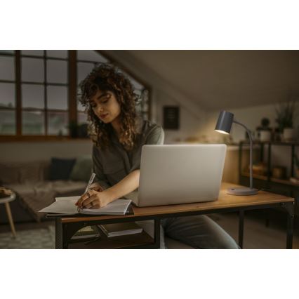 Osram - Настолна лампа DESK LINE 1xGU10/9W/230V сива