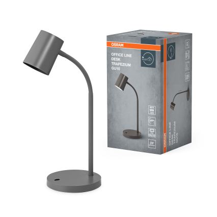 Osram - Настолна лампа DESK LINE 1xGU10/9W/230V сива