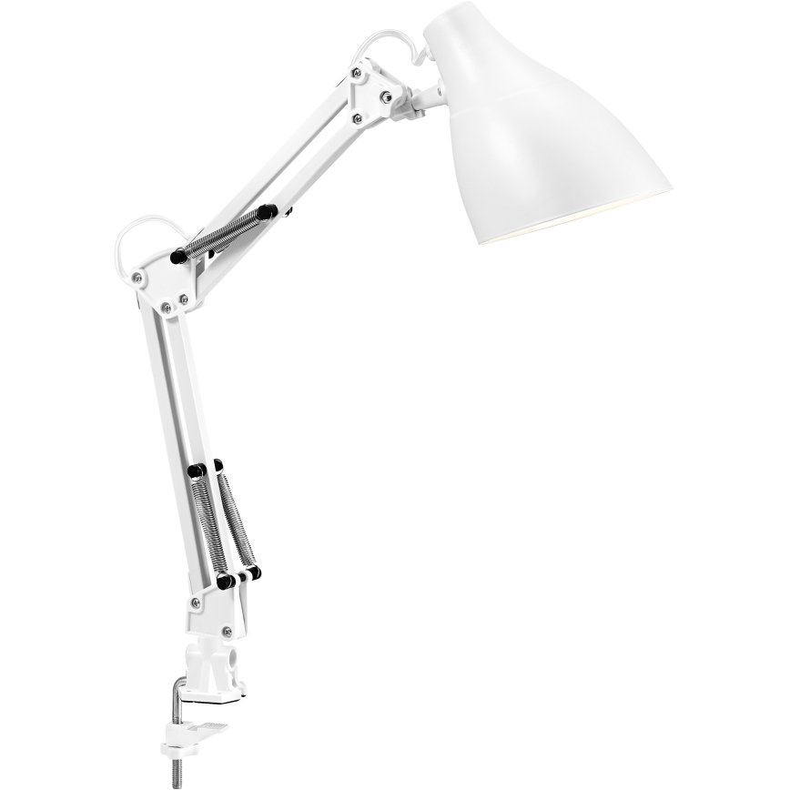 Osram - Настолна лампа с щипка DESK LINE 1xE27/11W/230V бяла