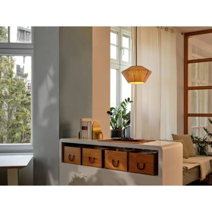 Osram - Пендел на кабел DECOR STRIPES 1xE27/10W/230V диам. 30,5 см бежов