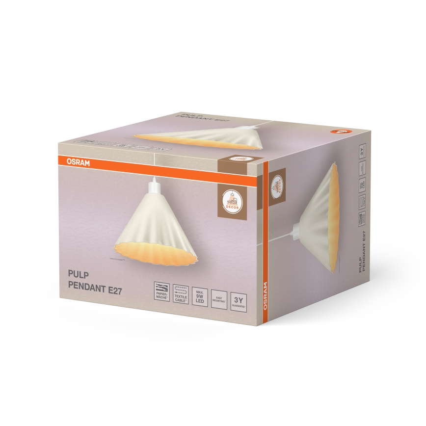 Osram - Пендел на кабел PULP 1xE27/9W/230V Ø 31 см