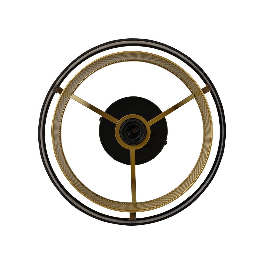 Osram - Плафон DECOR HORNET 1xE27/10W/230V Ø 30 cm черен/златист