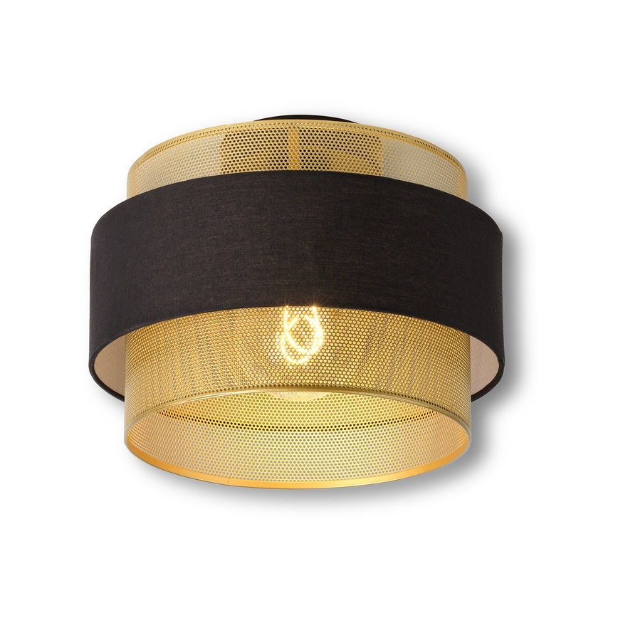 Osram - Плафон DECOR HORNET 1xE27/10W/230V Ø 30 cm черен/златист