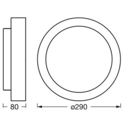 Osram - Плафон ORBIS MADRID 2xE27/10W/230V Ø 29 см бял