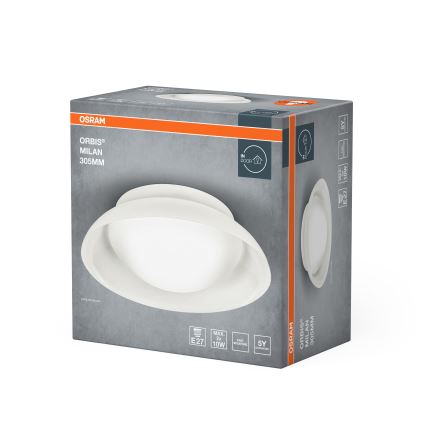 Osram - Плафон ORBIS MILAN 2xE27/10W/230V Ø 30,5 cm кафяв