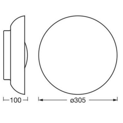 Osram - Плафон ORBIS MILAN 2xE27/10W/230V Ø 30,5 cm кафяв