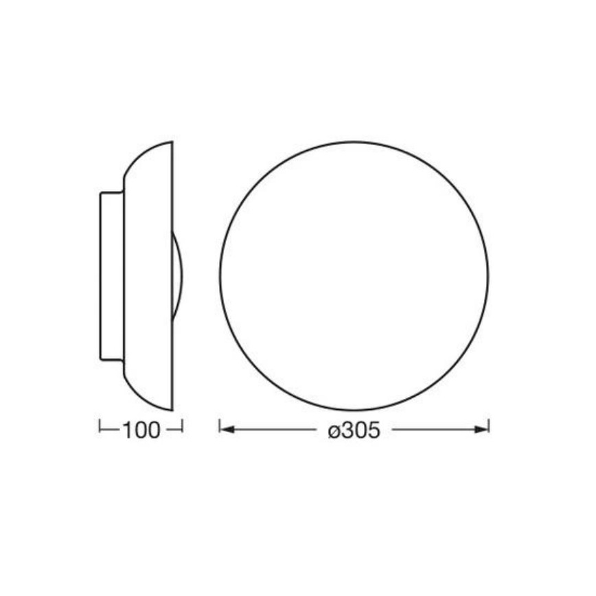 Osram - Плафон ORBIS MILAN 2xE27/10W/230V Ø 30,5 cm кафяв