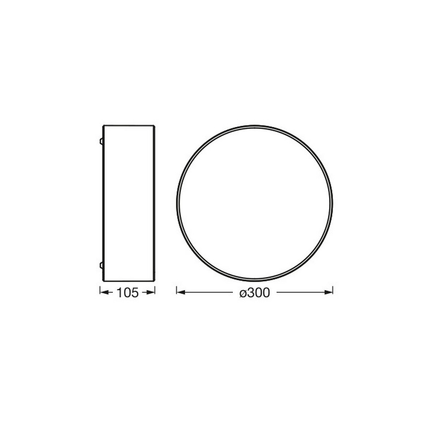 Osram - Плафон ORBIS PARIS 1xE27/25W/230V, диаметър 30 см, кафяв