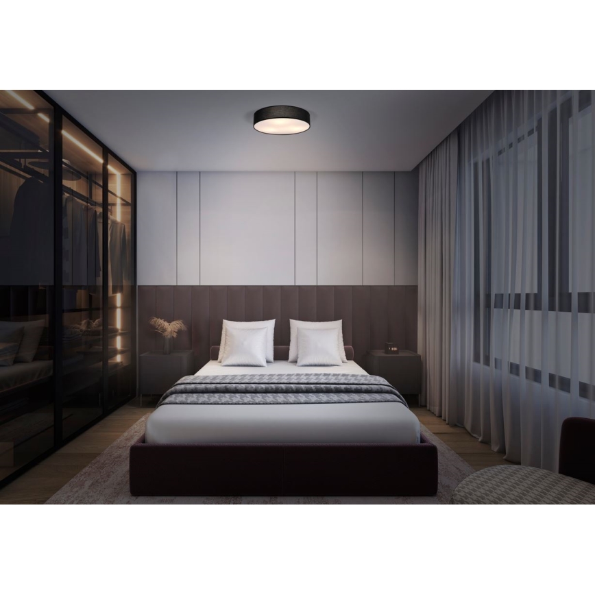 Osram - Плафон ORBIS PARIS 1xE27/25W/230V Ø 30 cm черен