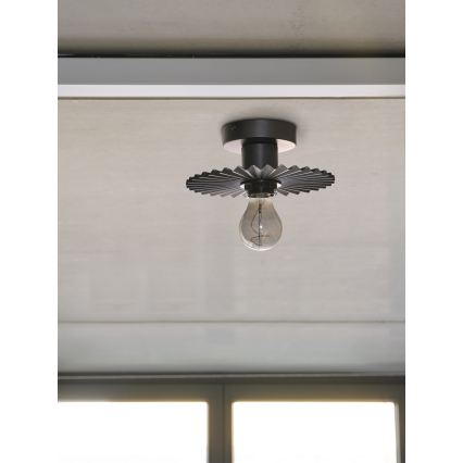 Osram - Плафон PLISSEE 1xE27/15W/230V Ø 20 см антрацит