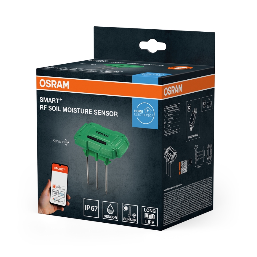 Osram - Почвен сензор за влажност и температура SMART+ 3xAAA IP67 Wi-Fi
