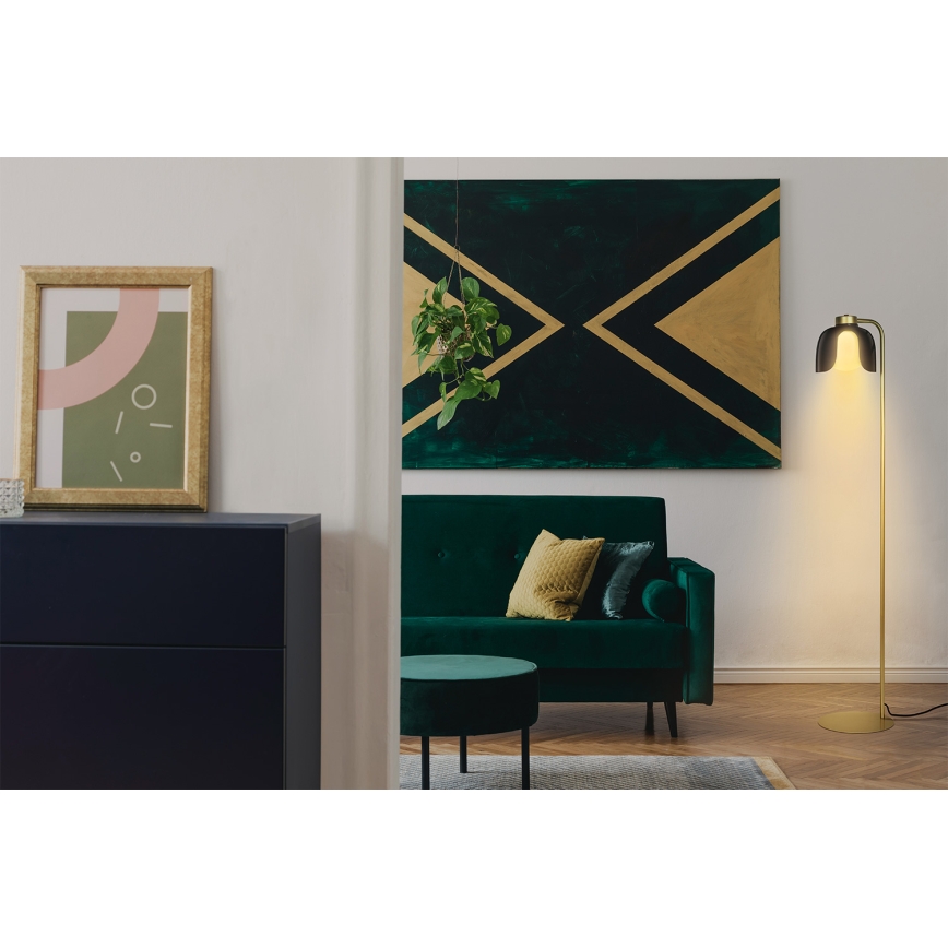 Osram - Подова лампа DECOR COROLLE 1xE27/15W/230V черна/златна