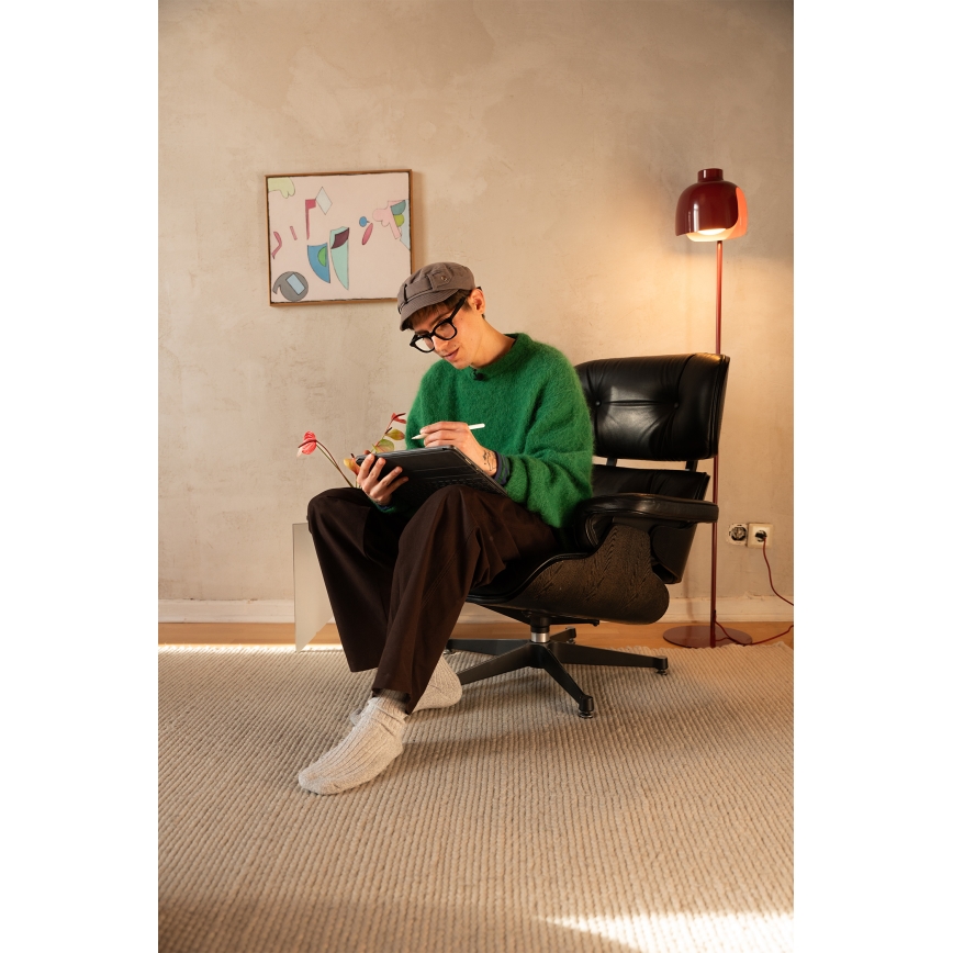 Osram - Подова лампа DECOR COROLLE 1xE27/15W/230V червена