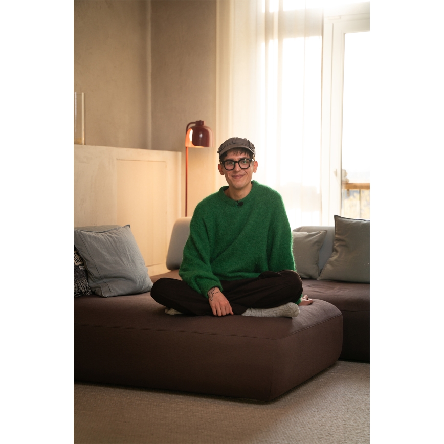 Osram - Подова лампа DECOR COROLLE 1xE27/15W/230V червена