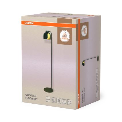 Osram - Подова лампа DECOR COROLLE 1xE27/15W/230V зелена