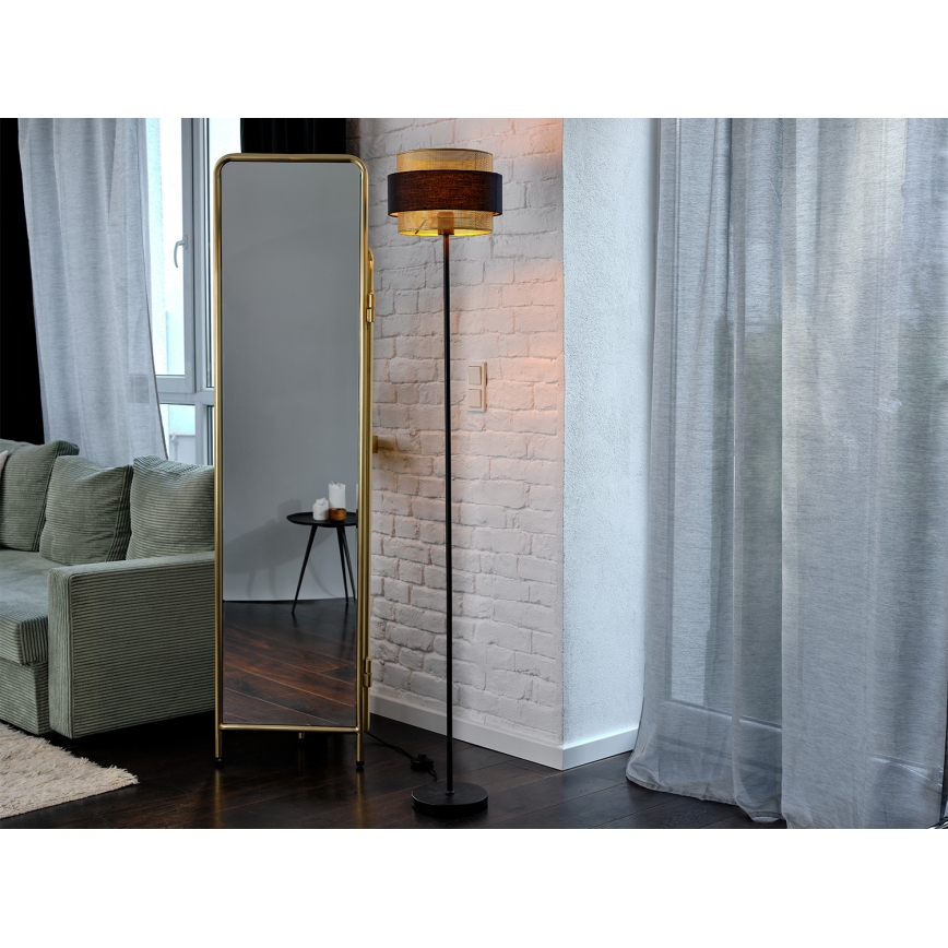 Osram - Подова лампа DECOR HORNET 1xE27/10W/230V черна/златна