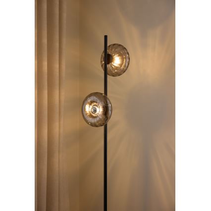 Osram - Подова лампа DECOR SMOKE 2xE14/12W/230V черна/димносива