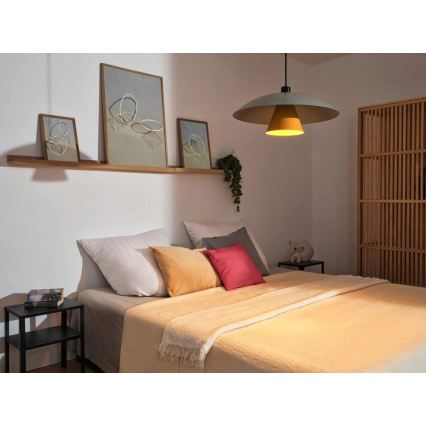 Osram - Подвесна лампа на кабел DECOR FLYING MUSHROOM 1xE27/25W/230V Ø 50 см, зелен