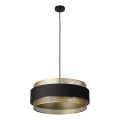 Osram - Полилей на кабел DECOR HORNET 3xE27/10W/230V Ø 50 см черен/златист