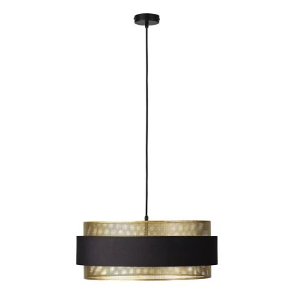 Osram - Полилей на кабел DECOR HORNET 3xE27/10W/230V Ø 50 см черен/златист