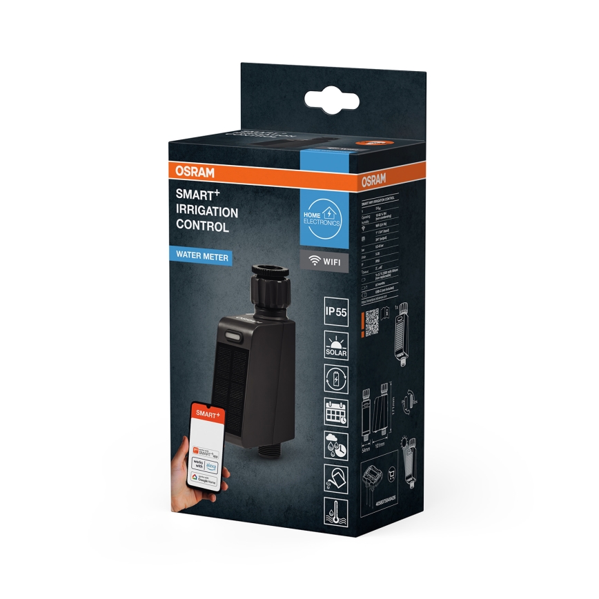 Osram - Поливен вентил с соларен панел SMART+ IP55 Wi-Fi