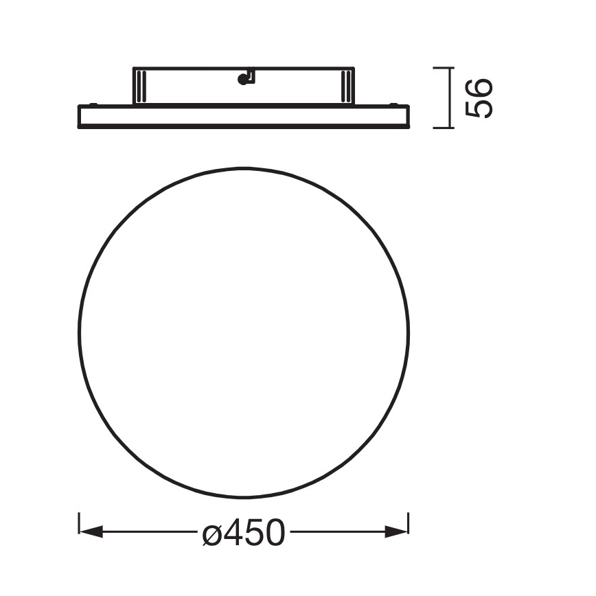Osram - Повърхностно монтиран LED панел PLANON LED/28W/230V 3000K, Ø 45 см, бял