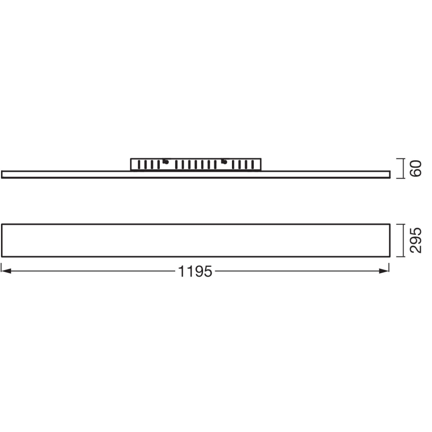 Osram - Повърхностно монтиран LED панел PLANON LED/40W/230V 3000K 30x120 см бял