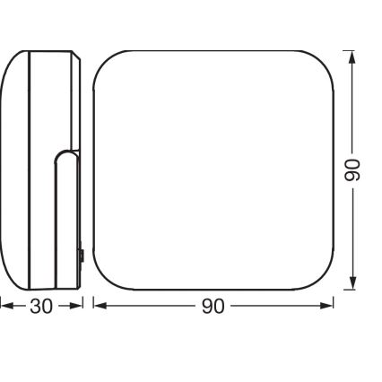 Osram - преносимо соларно LED осветително тяло NIGHTLUX LED/2W/5V IP54 сиво