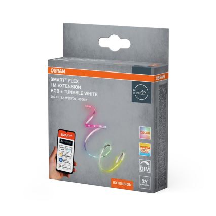 Osram - Разширителен комплект за димируема RGB+TW LED лента SMART+ FLEX 1m LED/3,4W/24V 2700-6500K Wi-Fi