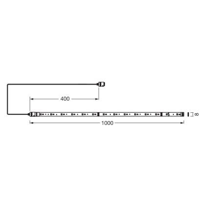 Osram - Разширителен комплект за димируема RGB+TW LED лента SMART+ FLEX 1m LED/3,4W/24V 2700-6500K Wi-Fi