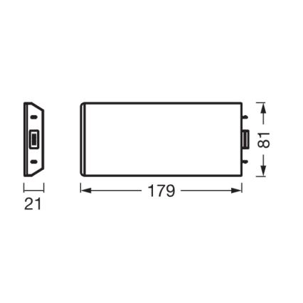 Osram - Разширителен комплект за LED подшкафно осветление UNDERCABINET LED/3,85W/36V 3000K 8,1x17,9 cm черен